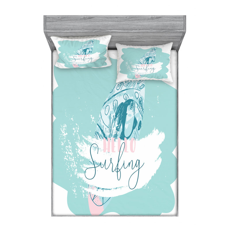 Ensemble de draps beach, Ensemble de drap pour grand lit avec drap-housse