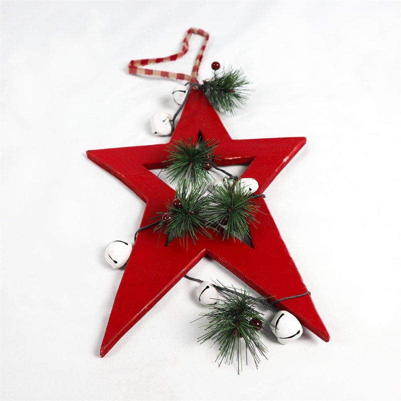 PVC No Holiday Shaped Ornament, 19 cm x 19cm x 1.9cm, Red