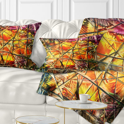 Amber Abstract - Coussin imprimé abstrait