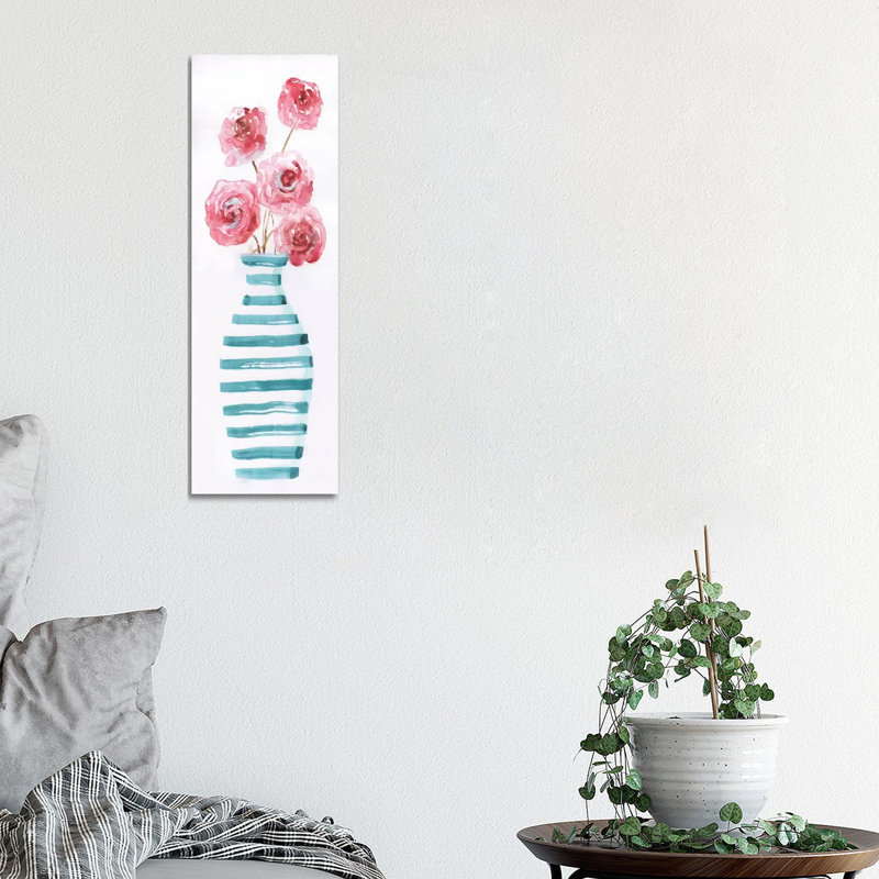 Flower Fun I by Nan - Wrapped Canvas Gallery-Wrapped Canvas Giclée, 30.48 cm H x 91.44 cm W x 1.91 cm D