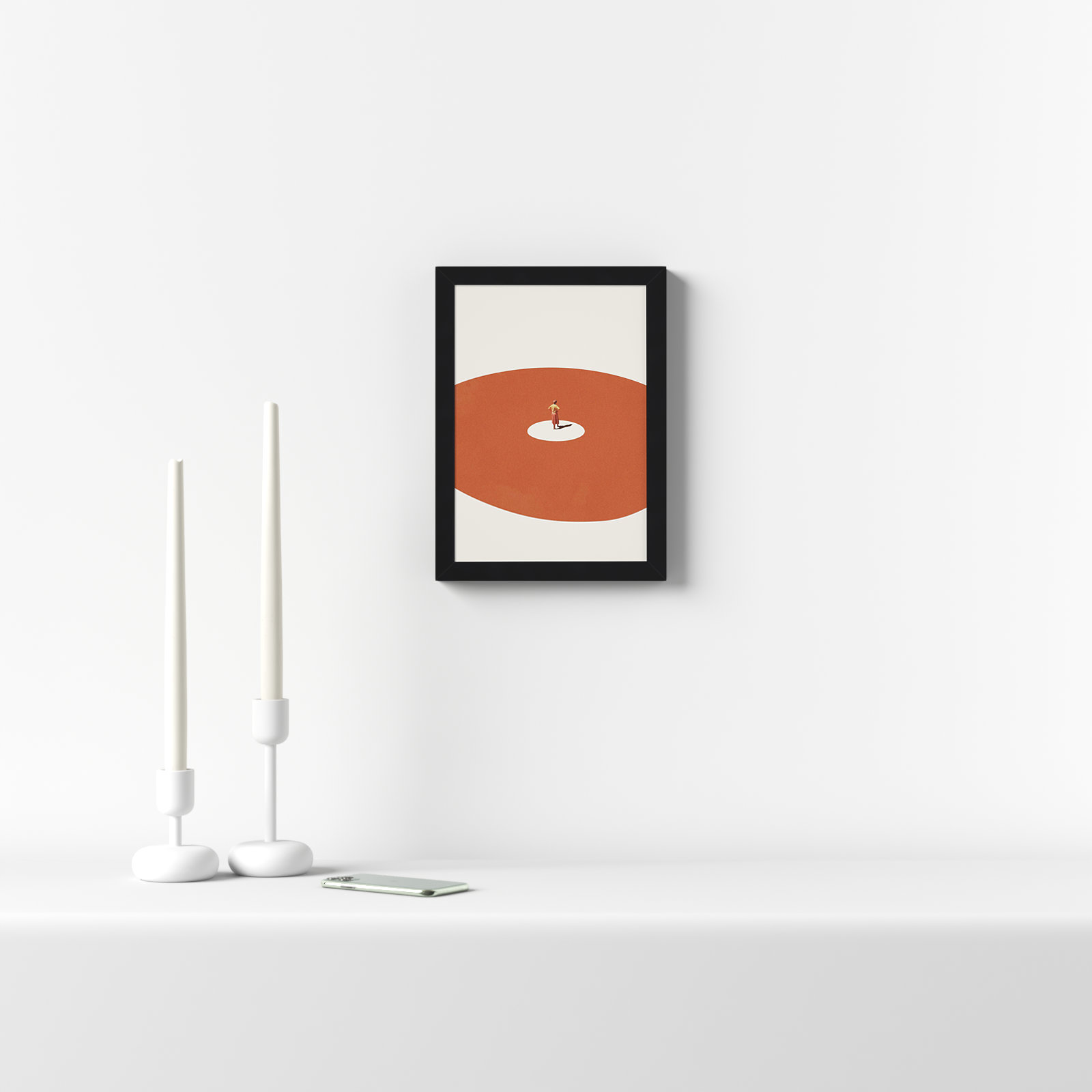 Confidence by Maarten Leon, 10" W x 13" H, Black