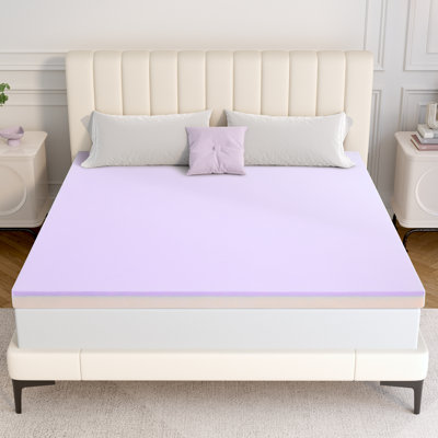 Memory Foam Mattress Topper With Lightweight Protective Cover