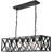 Luminaire suspendu rectangulaire 6 lumières