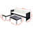 Ardeth 3 Piece Deep seating with Cushions-374742221