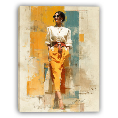 Golden Confidence Wrapped Canvas Wall Art