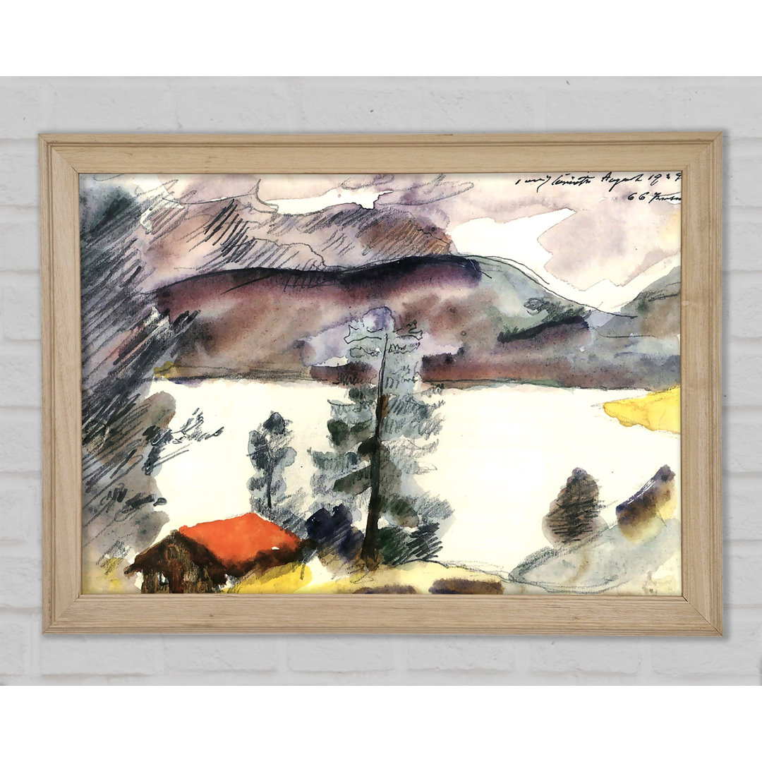 Walchensee 7 von Lovis Corinth - Einzelner Bilderrahmen Druck