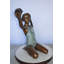 Bronze Sitting Girl Holding Shell Fountain