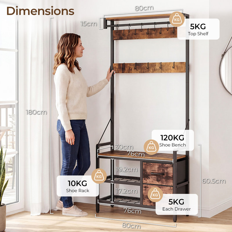Metal Fixture 15 - Hook Coat Rack