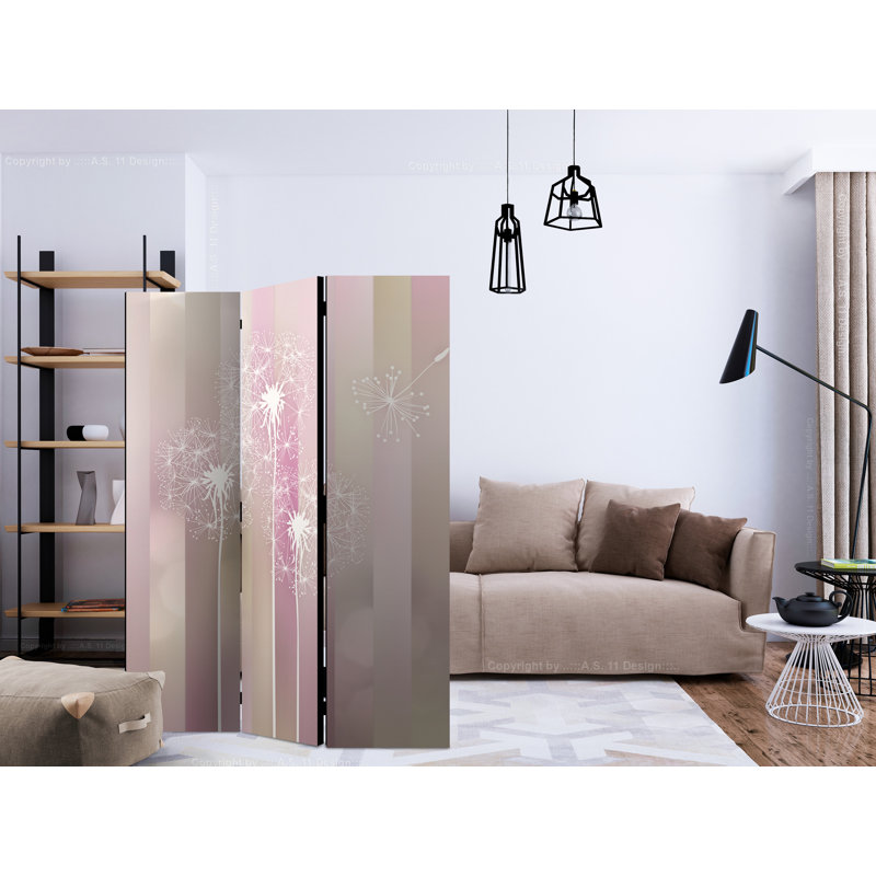 Valcour 172cm H Solid Wood Folding Room Divider, 3