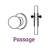 Cambridge Passage Door Knob-10310950