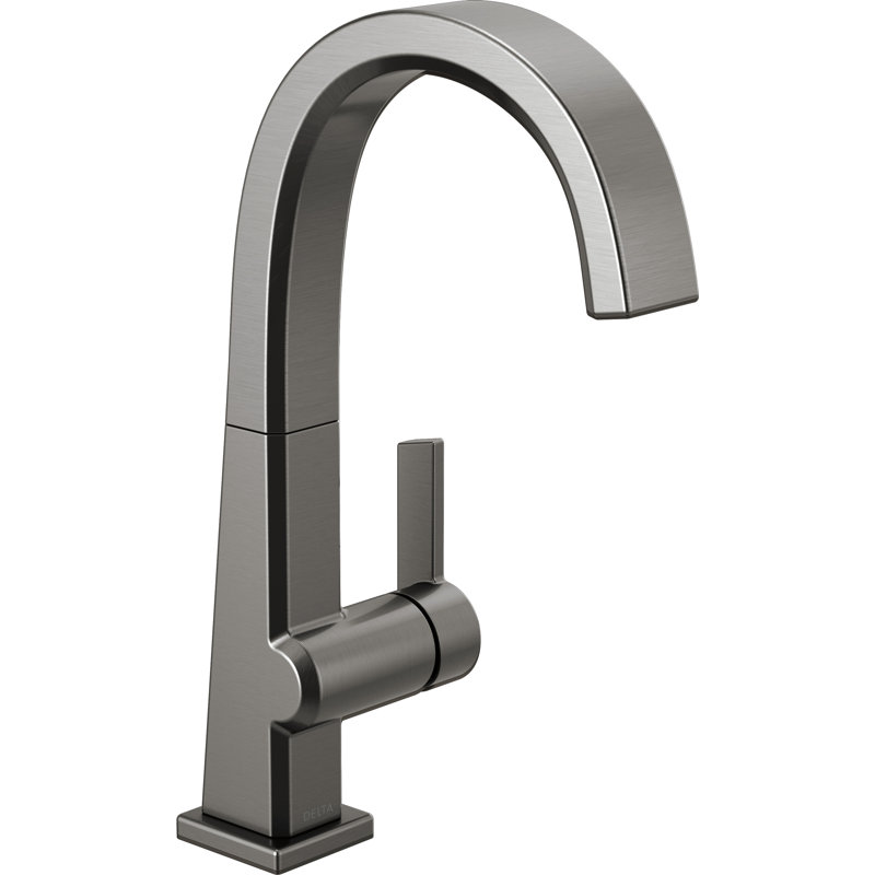 Pivotal Bar Faucet, Black Stainless