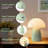 11" Modern Green Mushroom Cordless Rechargeable Ceramic Table Lamp with Touch Control 3-Level Dimming Type-C Charging for Bedroom Living Room Study and Outdoor-112392723