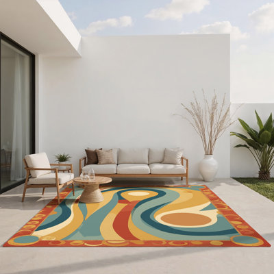Tapis intérieur et extérieur Groovy Curl