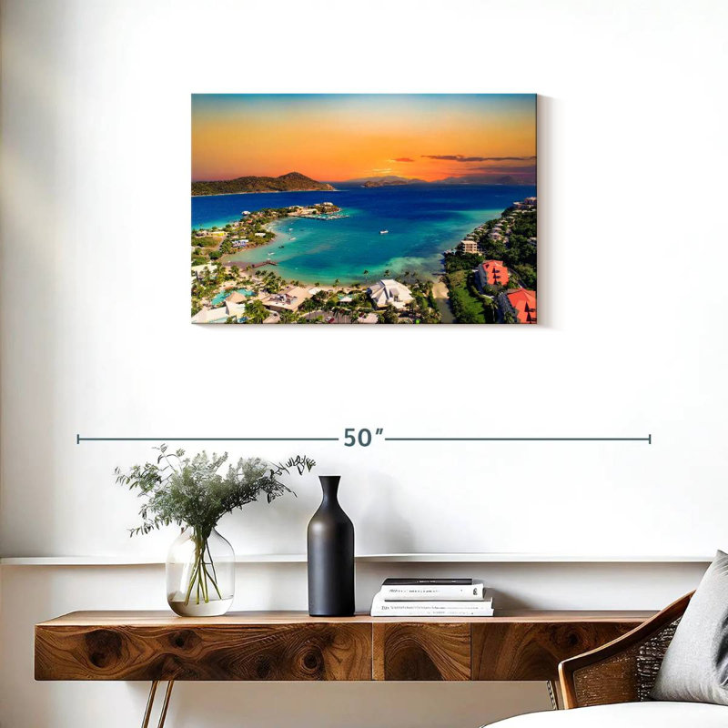 Gillard, Saint-Thomas, bord de mer, H 20 po x l 30 po