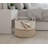 Soft, Round, Large Woven Storage Basket With Handle For Portability. Suitable For Storing Baby Toys, Blankets, Cushions, And Pillows In A Nursery. Also Suitable For Home Use.
