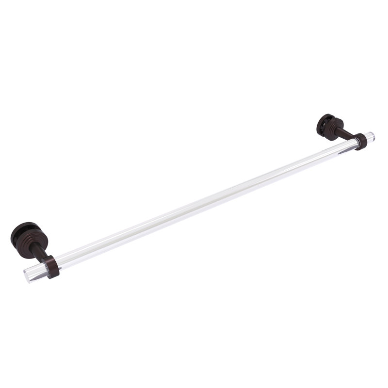 Barre à serviettes 34" pour porte de douche en verre Pacific Beach, Bronze antique