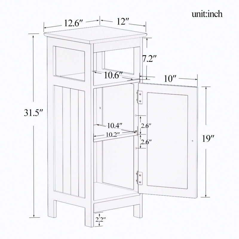 Rangement moderne pour salle de bain Myiesha