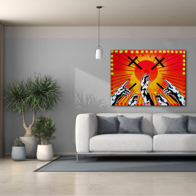 Art mural sur toile Red Barrel Studio® «Woration» par Abstract Graffiti