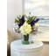 Faux Floral Arrangement with Hydrangeas and Heather-1485447534-1485447529