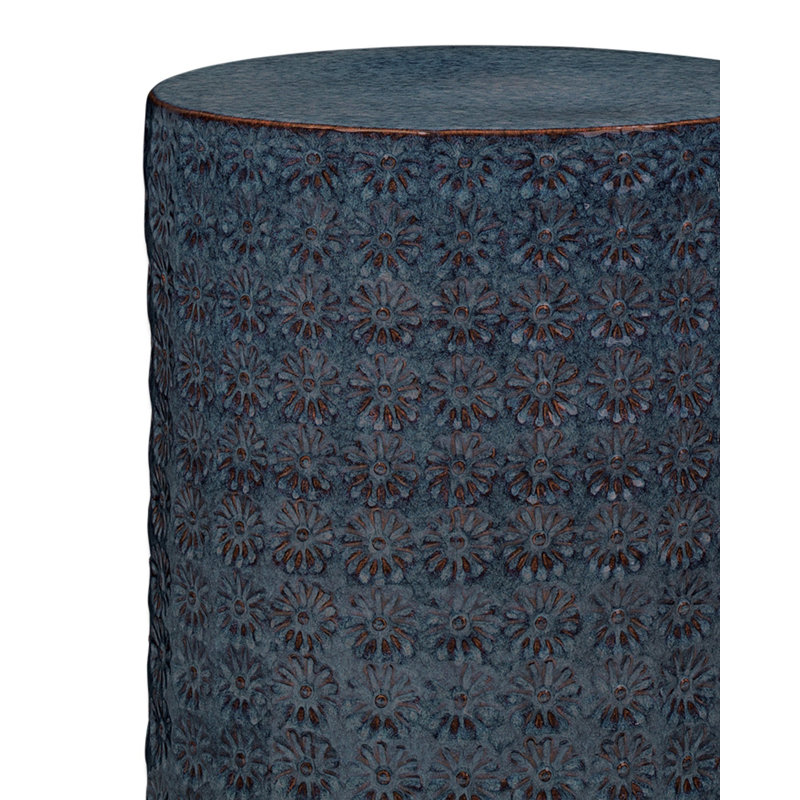 Wildflower End Table, Blue