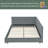 Queen Size Upholstered Tufted Bed Frame, Sofa Bed Frame With Comfortable Backrest And Armrests, Queen Size Bed For Bedroom, Living Room,Velvet-883070155