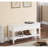 Quality White Solid Wood Shoe Bench - Modern Storage Option With Spacious-1812120658