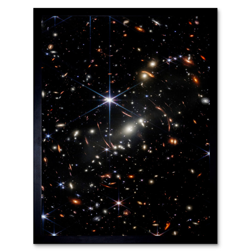 Nasa James Webb Space Telescope Deep Field Image by NASA, ESA, CSA - Single Picture Frame Print