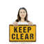 Panneau en plastique Keep Clear Street 13 po x 20 po-119528263