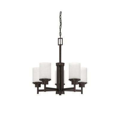Lustre classique/traditionnel ombré 5 lumières Bristol