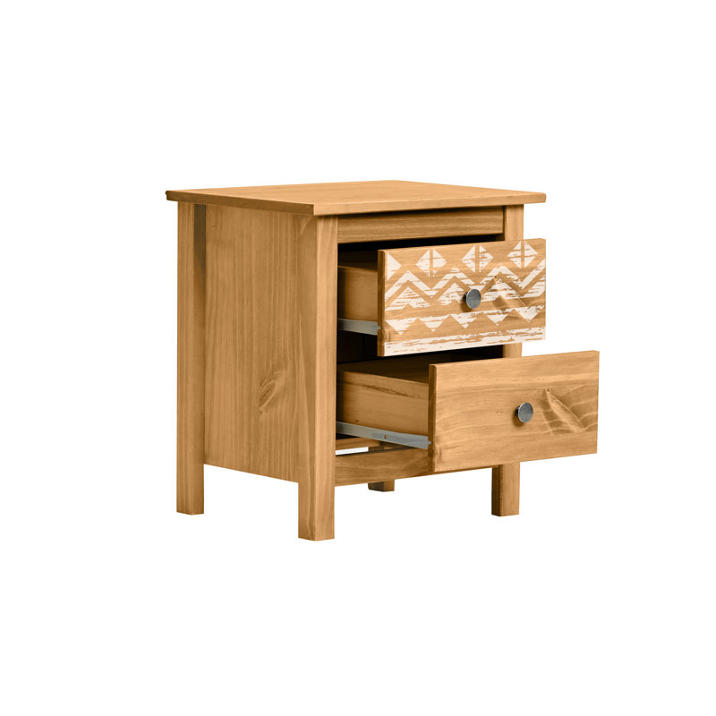 Mcginn 46cm W Solid Wood Bedside Table