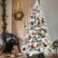 Sapin de Noël pré-éclairé, arbre de Noël artificiel en solde avec lumière-15632302