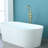 Double Handle Floor Mounted Freestanding Tub Filler With Handshower-69056036