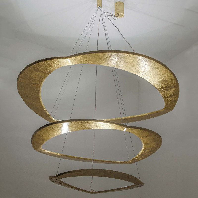 Diadema Chandeliers, Gold Leaf