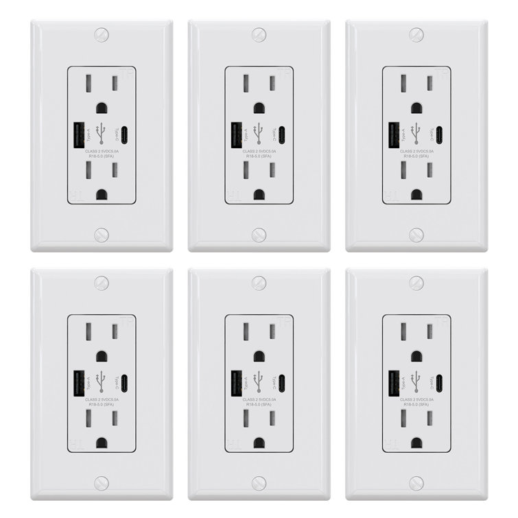 15 Tamper Resistant Outlet with USB Port