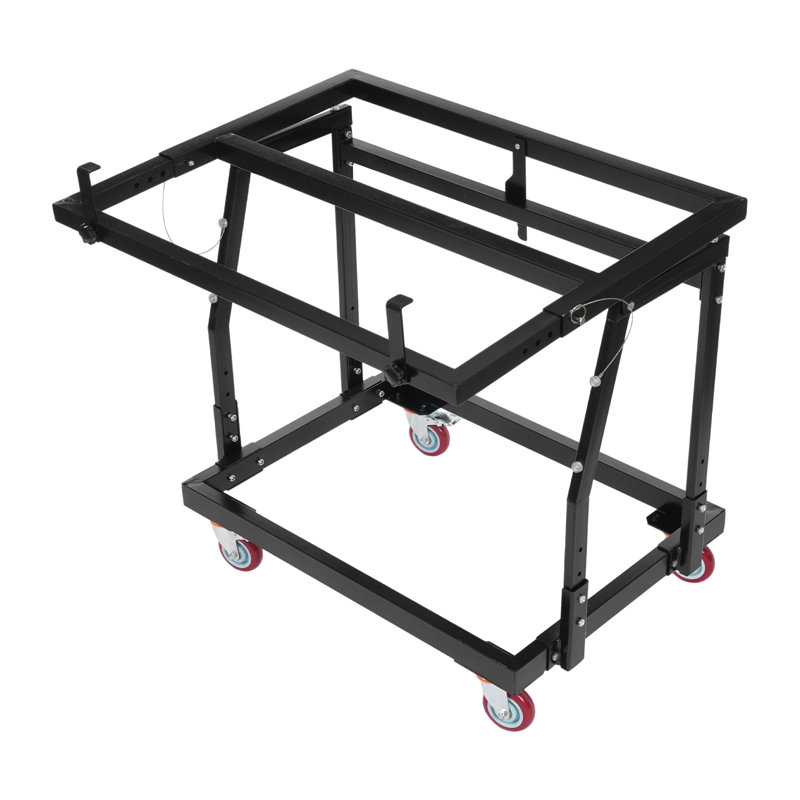 Chariot pour panneau de cloison sèche avec capacité de 2 200 lb avec 4 roulettes pivotantes (noir)