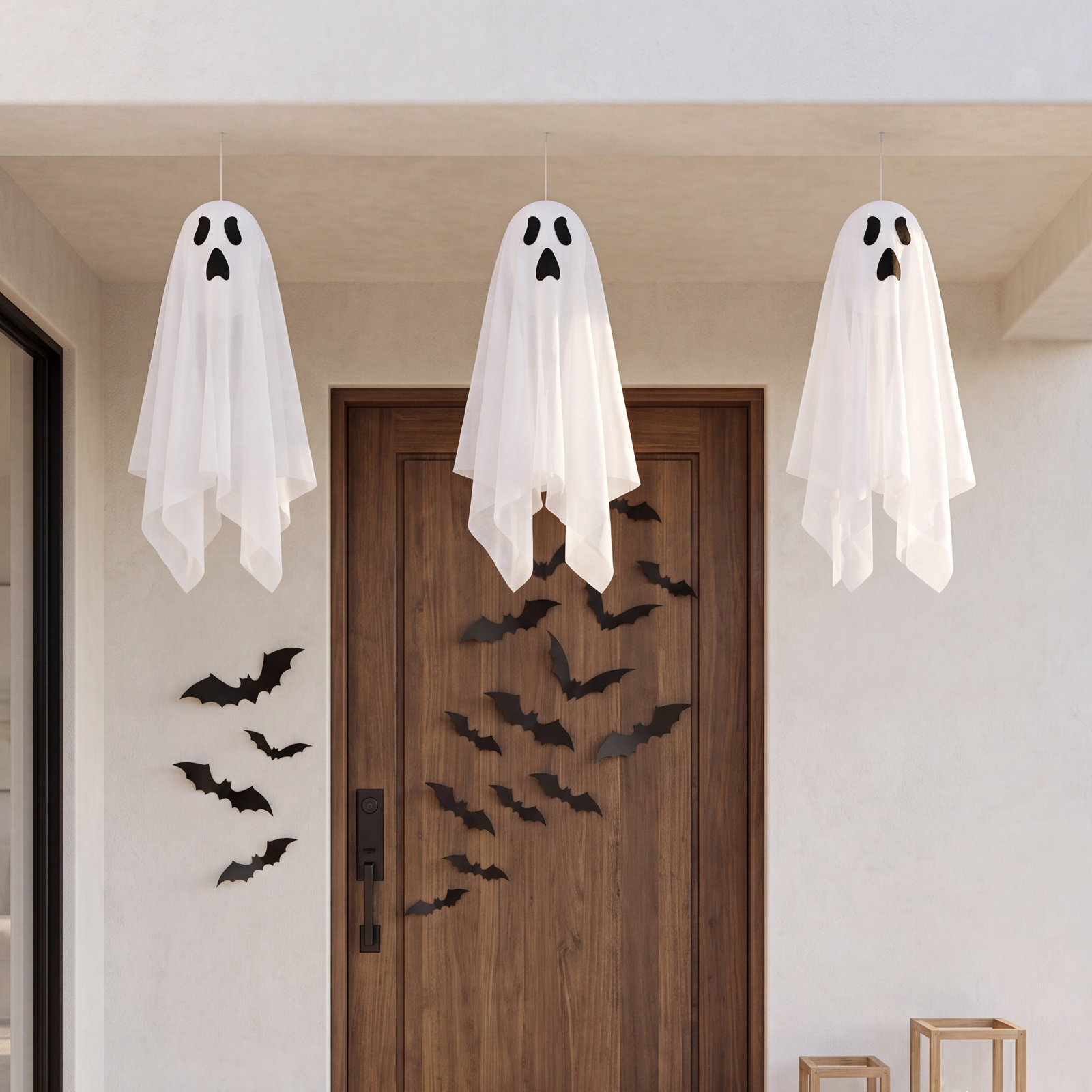 Light-Up Ghost Yard Stake Set