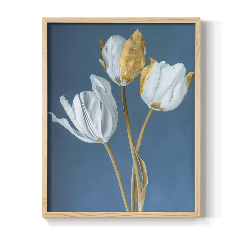 Reproduction encadrée FLORAL Series Cxxxi - bois massif, H 21 po x l 17 po