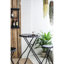 Table d'appoint en fer et deux sièges, 57,5 x 23,6 x 39,8 po, noir, décor industriel noir avec choix de sièges, idée de maison