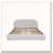 Modern Minimalist Style Upholstered Bed Frame Curved Headboard, Sturdy Leg-1072365852-1072365855-1072365854