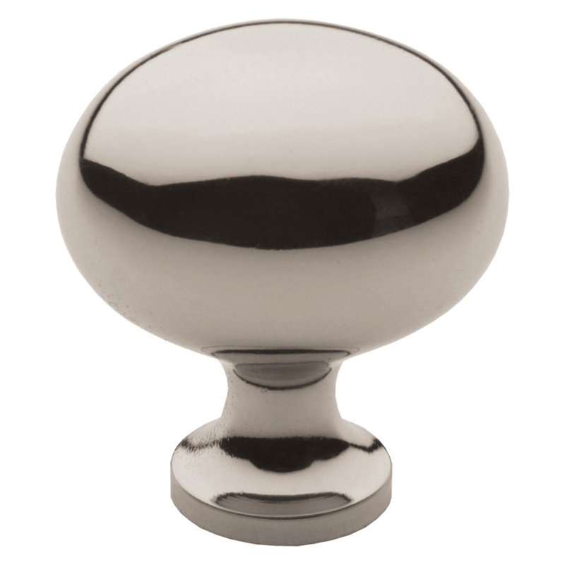 4913 Oval Knob, Polished Nickel