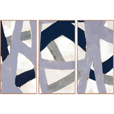 Weave Triptych Print by ZBC House Art