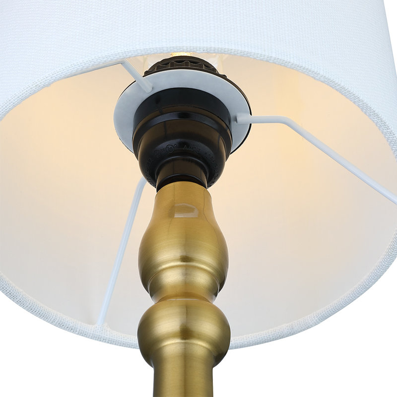 Cearra Metal USB Table Lamp, Brass