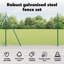 Euro Fence With 7 Posts Galvanised Steel-1314009039-1314009086