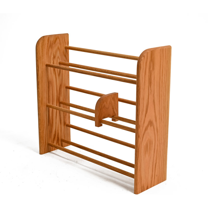 Support à CD en bois à goujon - Série 01, Transparent, H 21,75 po x l 24,25 po x P 7,25 po