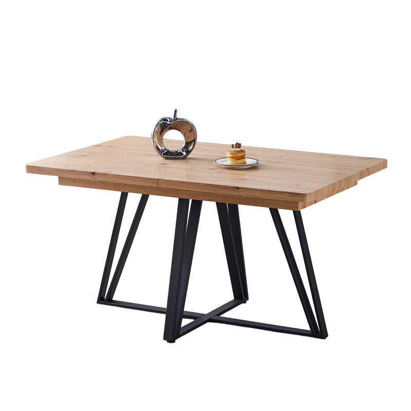 Anoeska Extendable Metal Base Dining Table