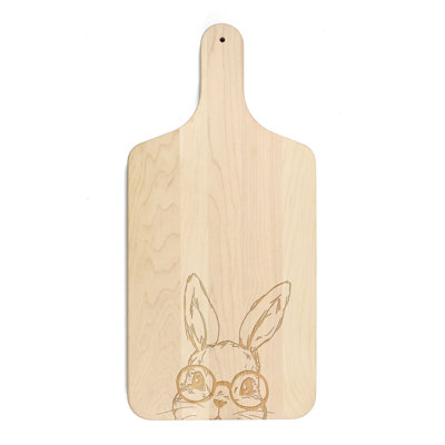 Lapin avec planche à découper avec lunettes