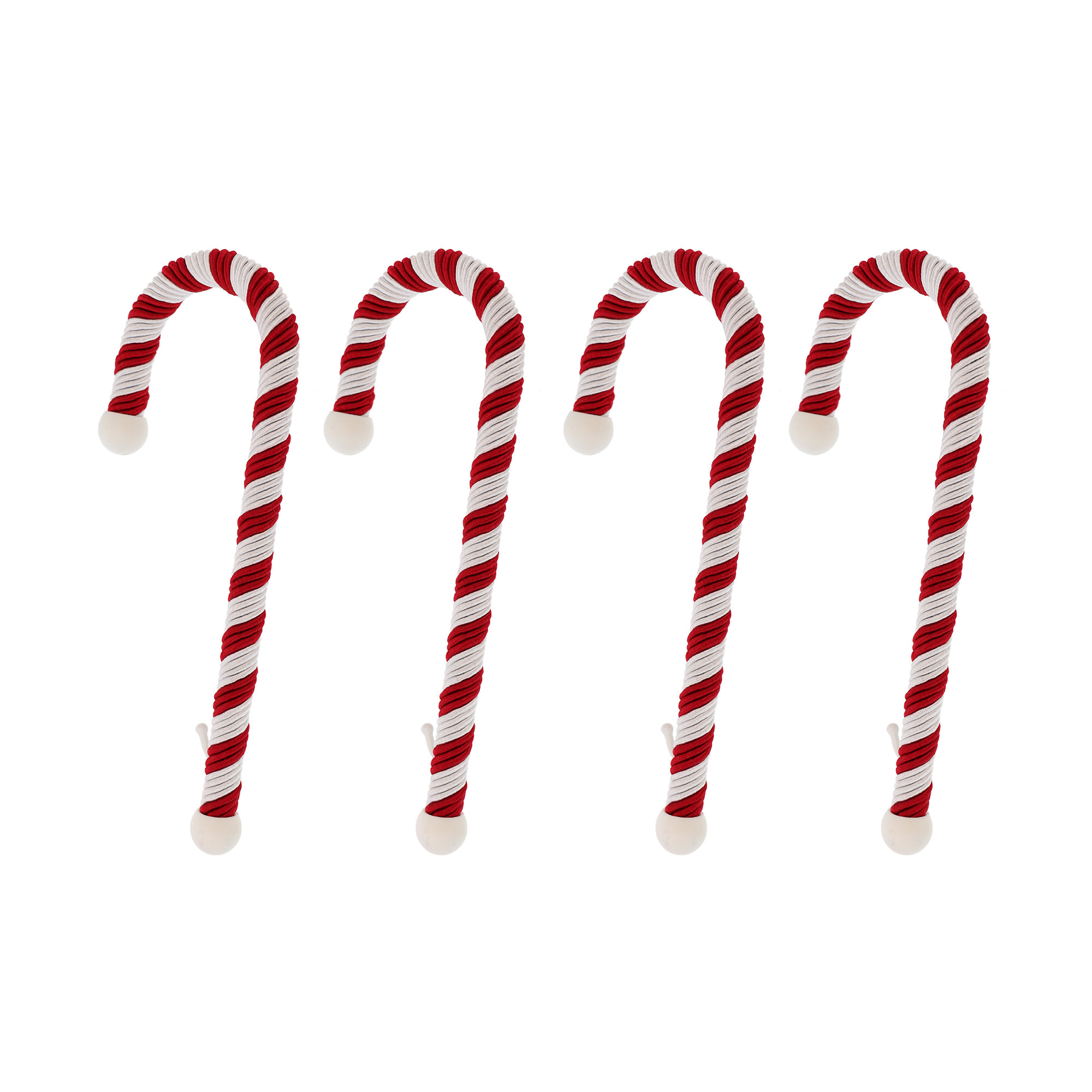 Candy Cane Classic Rope Stocking Holder, 9" H x 0.5" W x 3.5" D