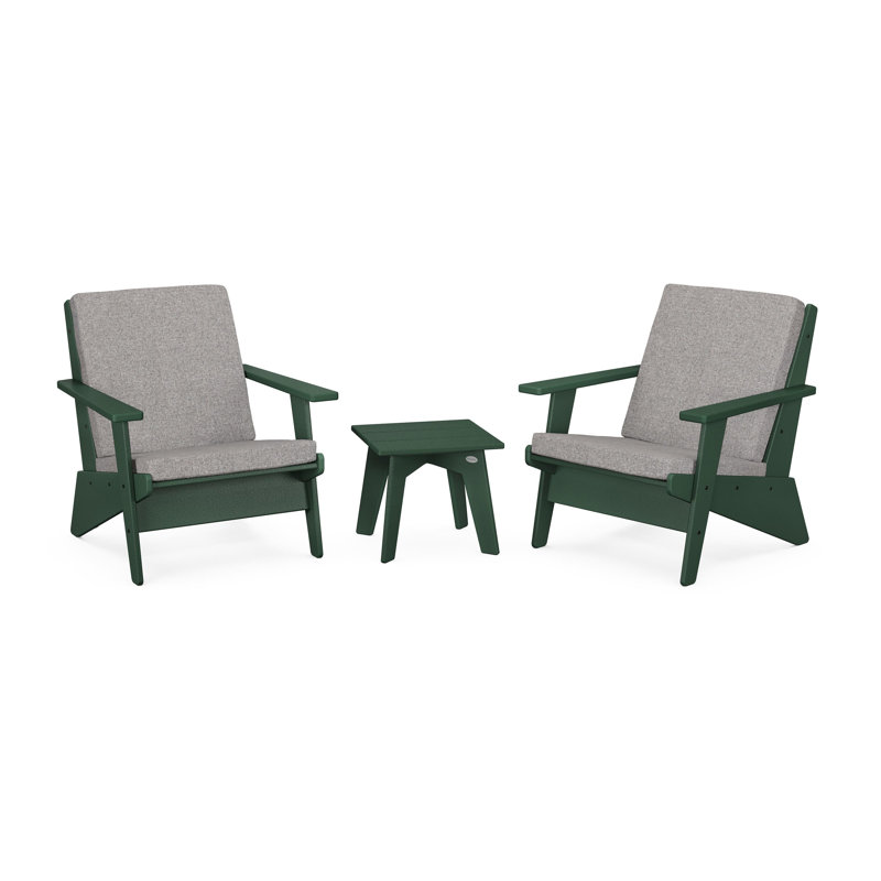 Ensemble 3 pièces Riviera Modern Lounge, Gris, Vert
