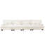4 Canapé modulaire en chenille blanc: canapé confortable pour un appartement. Revêtement. Conception exquise rembourrée. Rembourrage intérieur. Combinaisons flexibles. Accoudoirs avec soutien supplémentaire. Coussins décoratifs-121051266-121051268