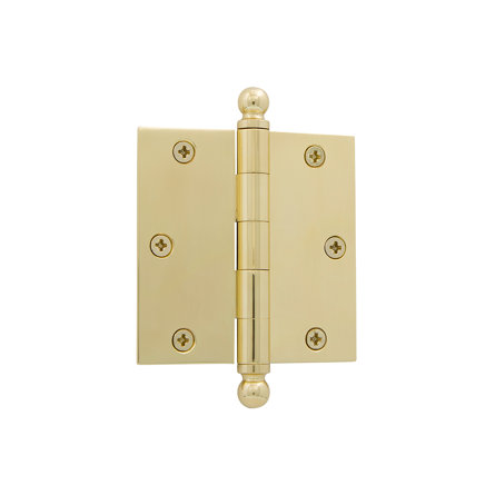 Nostalgic Warehouse 3.5" x 3.5" Ball Tip Residential Hinge with Square Corners